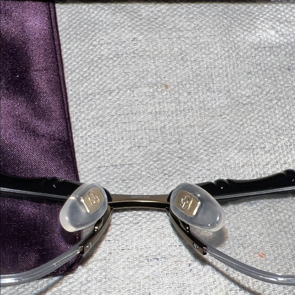 Gucci Black and Gold Eyeglasses with Case - Picture 9 of 13